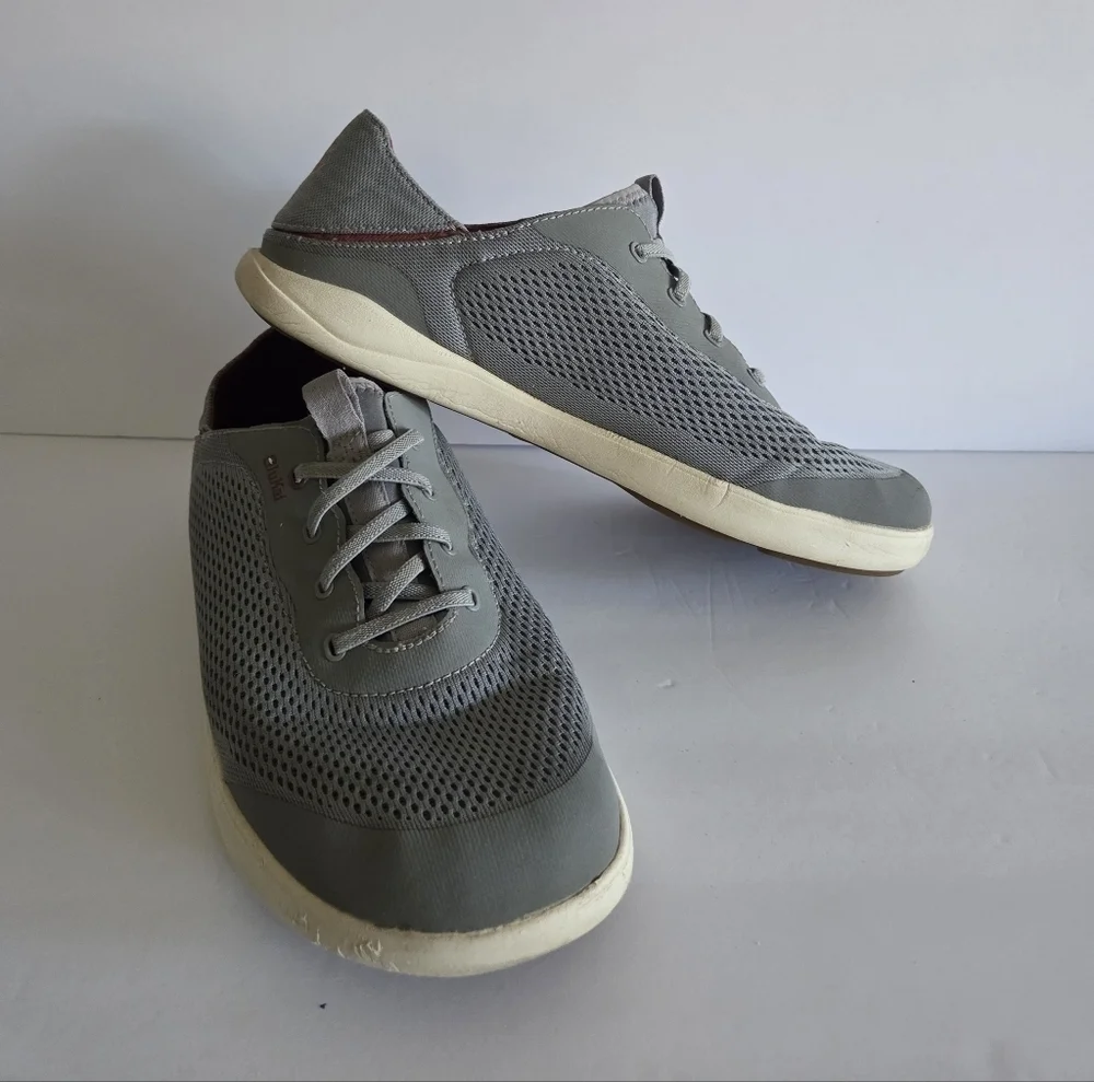 Olukai Gray Men's Casual Sneakers Sz.10,5